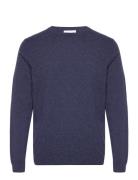 Man O-Neck Plain Davida Cashmere Navy