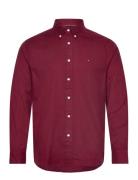 Flex Brushed Solid Rf Shirt Tommy Hilfiger Burgundy