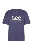 Ss Logo Tee Lee Jeans Navy