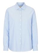 Elsa Striped Oxford Shirt Newhouse Blue