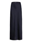 Ywa Creased Satin Maxi Skirt Dante6 Navy