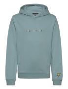 Multi Coloured Embroidery Hoodie Lyle & Scott Blue