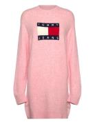 Tjw Mlnge Flag Sweater Dress Ext Tommy Jeans Pink