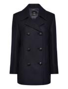 Double-Breasted Wool Coat Mango Navy