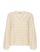 Crbilo Knit Blouse Cream Beige