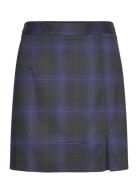 Annali Check Skirt A-View Navy