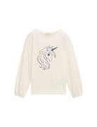 Special Artwork Longsleeve Tom Tailor Cream