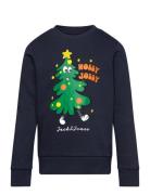 Jjxmas Jolly Sweat Crew Neck Jnr Jack & J S Navy