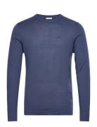 Merino Knit O-Neck Lindbergh Blue