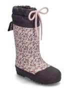 Rainboots With Woollining ANGULUS Purple