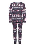 Christmas Heart Pajamas Navy Kids Christmas Sweats Navy