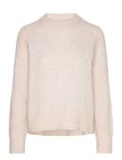 Slfrena Ls Knit O-Neck Camp Selected Femme Cream