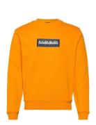 Box Logo Sweatshirt Napapijri Orange