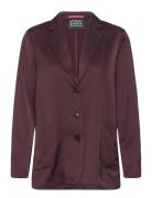 Sb Satin Blazer Scotch & Soda Burgundy