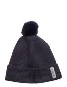 Beenie W. Fake Fur W. Lining En Fant Navy