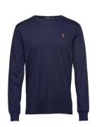 Custom Slim Fit Soft Cotton T-Shirt Polo Ralph Lauren Navy