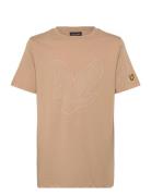 Graphic Eagle T-Shirt Lyle & Scott Beige