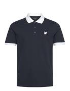 Tonal Ringer Polo Shirt Lyle & Scott Navy