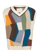 Art Print Knitted Vest GANT Patterned