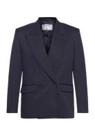 Boxy Linen Blazer Filippa K Navy