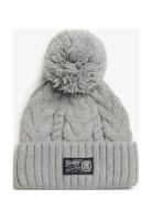 Chunky Cable Beanie Superdry Grey