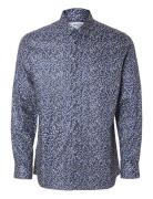 Slhslim-Ethan Shirt Ls Aop Noos Selected Homme Blue