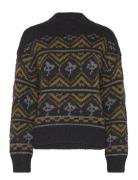 Metallic Fair Isle Pullover Scotch & Soda Black