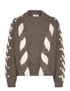 Objravi Re L/S Knit Pullover Cc1 Aw Object Brown