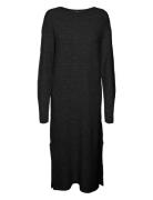 Vmlefile Ls Boatneck Calf Dress Noos Vero Moda Black