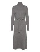 Vmaurelia Ls Rollneck 7/8 Knit Dress Vma Vero Moda Grey