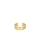 Link Together Ring Design Letters Gold