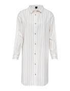 Pilen Yarndyed Flannel Night Shirt Høie Of Scandinavia White