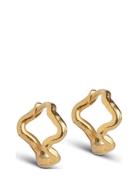 Holly Small Hoops Enamel Copenhagen Gold