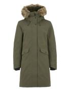 Emma Wns Parka Didriksons Khaki