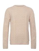 Round Neck Extra Dropped Shoulder Chenille Cable Sweater Scotch & Soda...