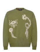 Garment Dyed Artwork Sweatshirt Scotch & Soda Green