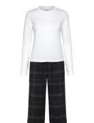 L/S Tee & Pant Sleep Set Calvin Klein White