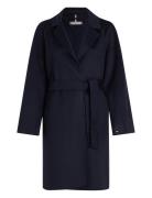 Reg Df Wool Belted Coat Tommy Hilfiger Navy