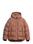 Hooded 5 Baffle Sports Puffer Superdry Beige