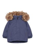 Parka W. Fake Fur Color Kids Navy