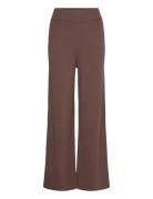 Yasfonny Hw Knit Pant S. Noos YAS Brown