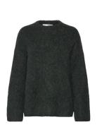 Slfgabella Ls Knit O-Neck Camp Selected Femme Black