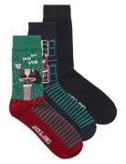 Jacclimbing Santa Socks 3 Pack Jnr Jack & J S Green