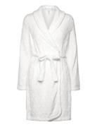 Robe Short Fleece Embossed Hunkemöller White