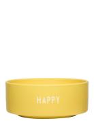 Snack Bowl Design Letters Yellow