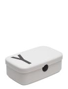 Personal Lunch Box A-Z Design Letters White