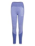 Black Elevate Wave Leggings Famme Blue