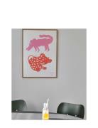 Two Creatures, Pink / Red - 50X70 MADO Patterned