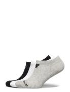 Performance Cotton Flat Knit No Show Socks 3 Pack New Balance Grey