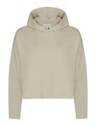 Soft Cropped Hoodie Röhnisch Beige